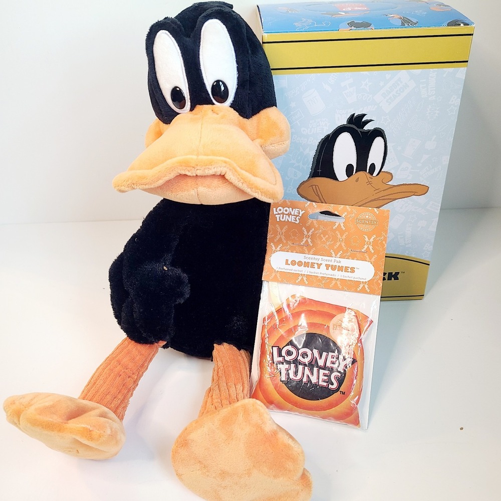 Scentsy Buddy Looney Tunes Daffy Duck with Scent Pack Boxed‎ New Collector Plush